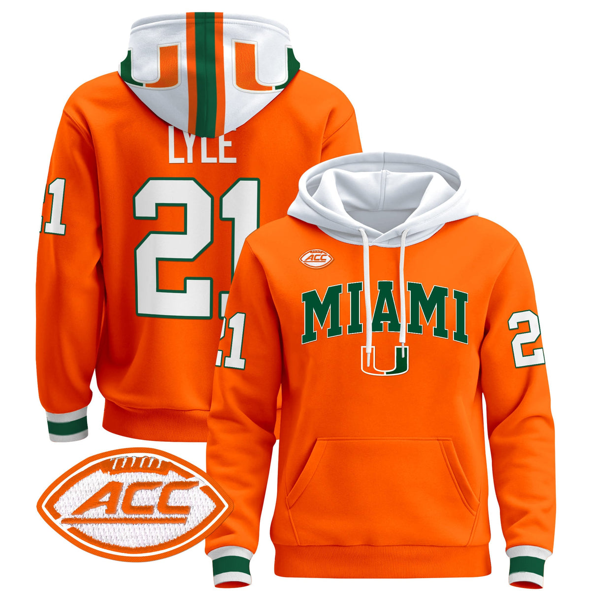 Miami Hurricanes 2024 Pullover Hoodie V2