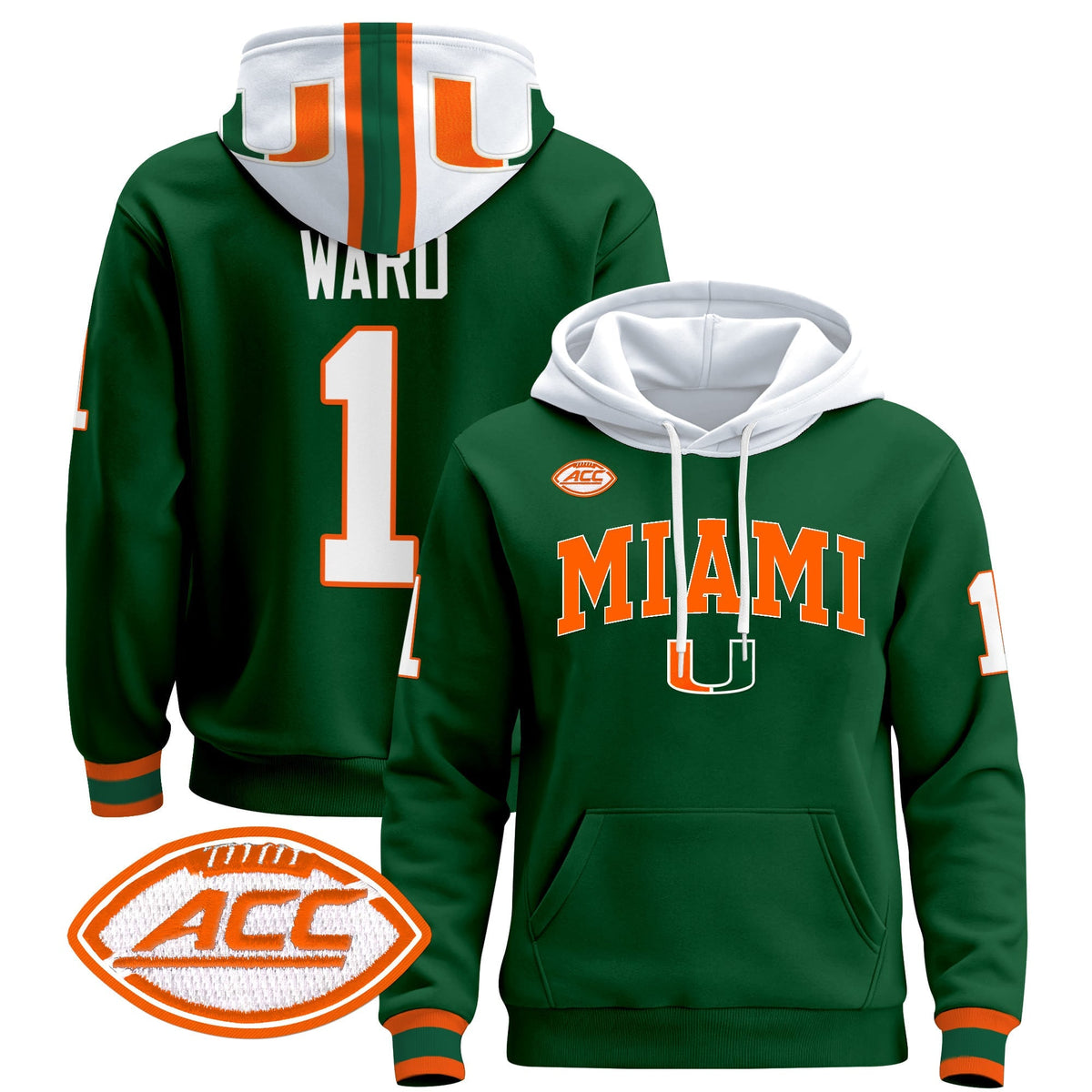 Miami Hurricanes 2024 Pullover Hoodie V2