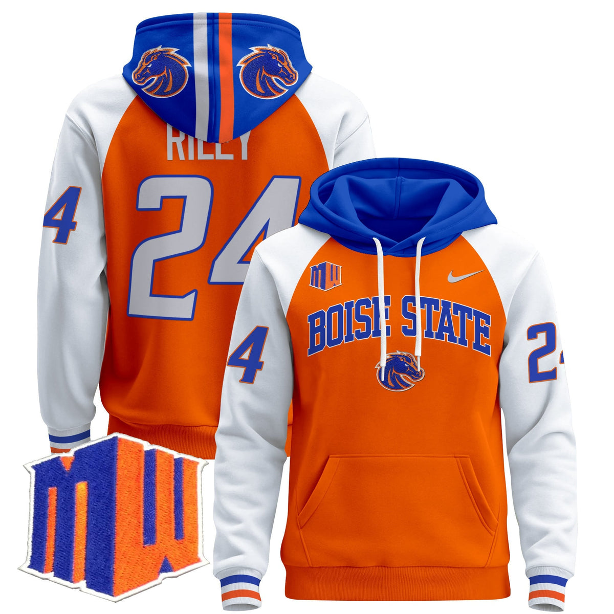 Boise State Broncos 2024 Pullover Hoodie V3